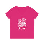 Women's V-Neck T-Shirt | "Live in the NOW"