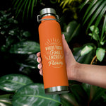 Copper Vacuum Insulated Bottle (22oz) | "Where Focus Goes"