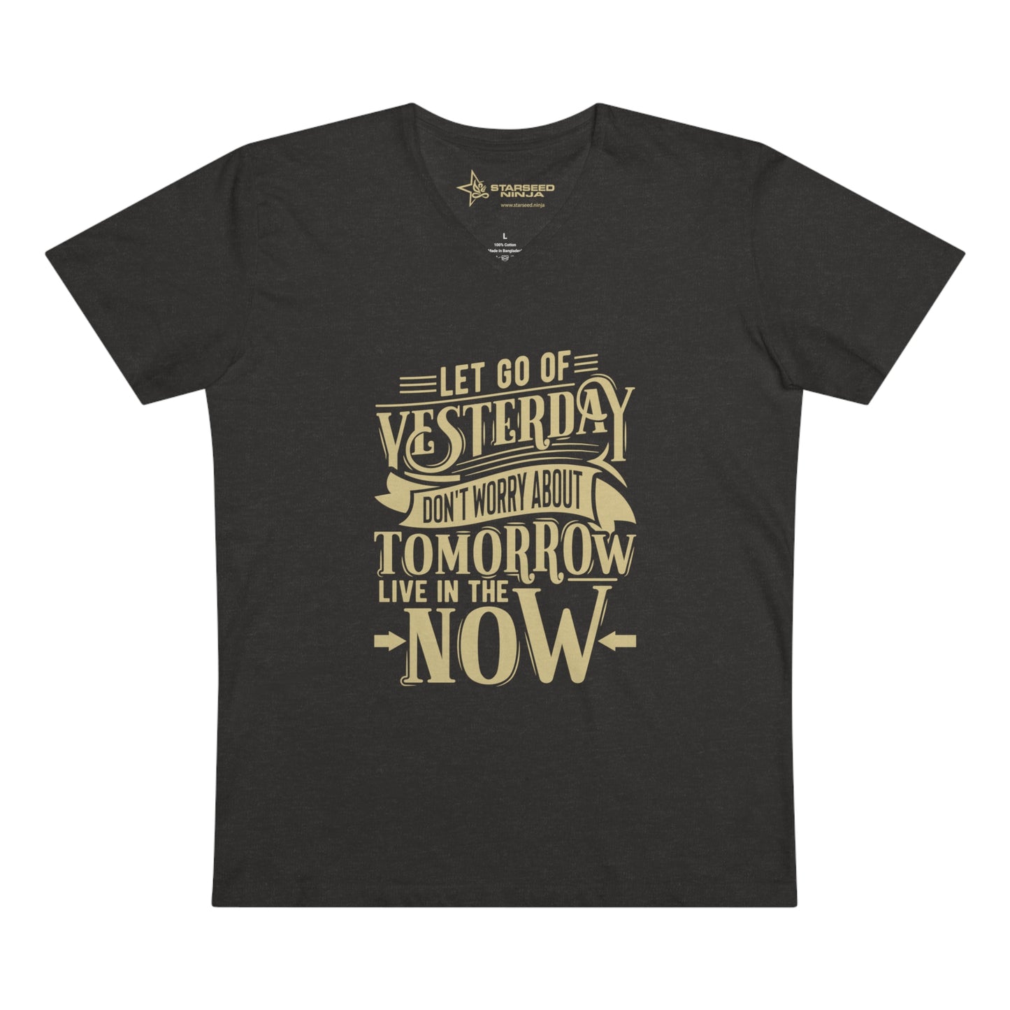 Men’s V-Neck T-Shirt | "Live in the NOW"