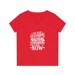 Women's V-Neck T-Shirt | "Live in the NOW"