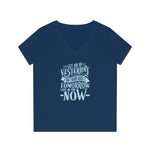 Women's V-Neck T-Shirt | "Live in the NOW"