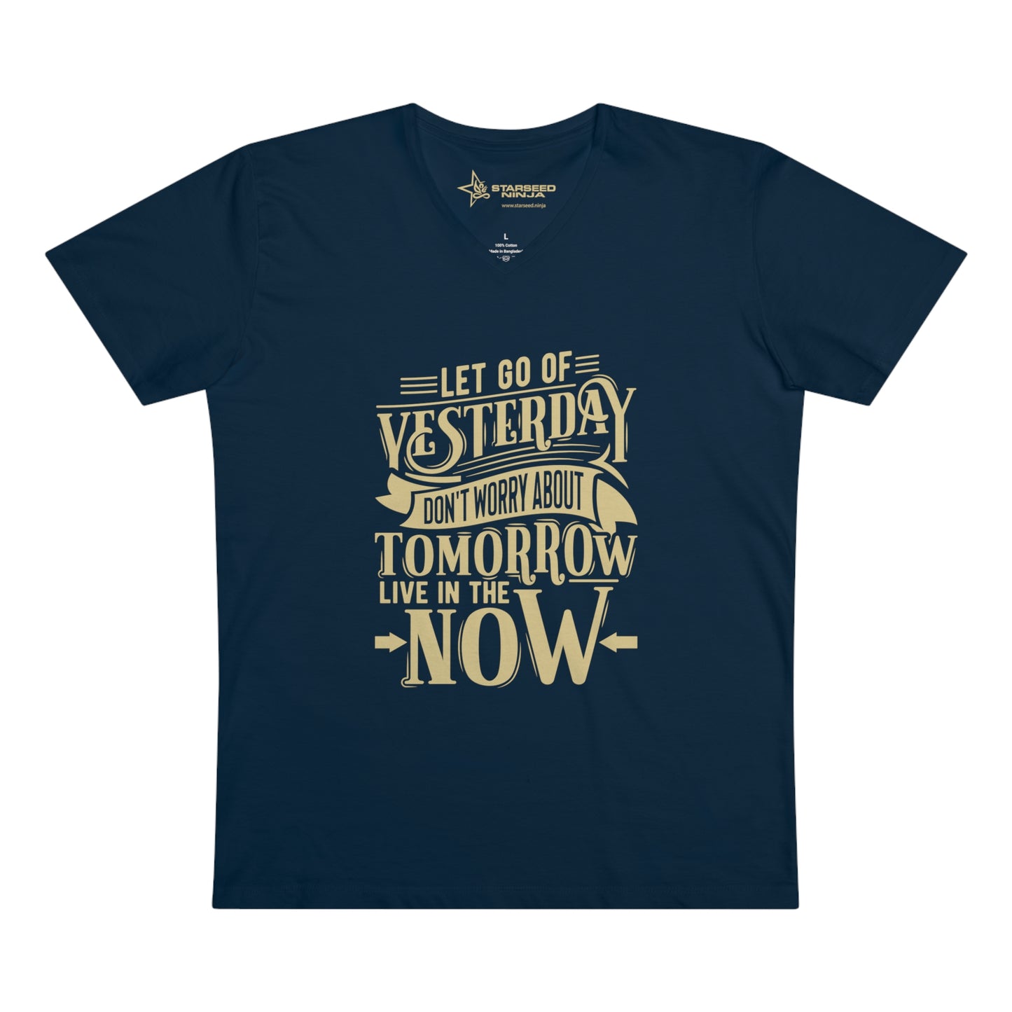 Men’s V-Neck T-Shirt | "Live in the NOW"