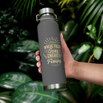 Copper Vacuum Insulated Bottle (22oz) | "Where Focus Goes"