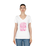 Women's V-Neck T-Shirt | "Live in the NOW"