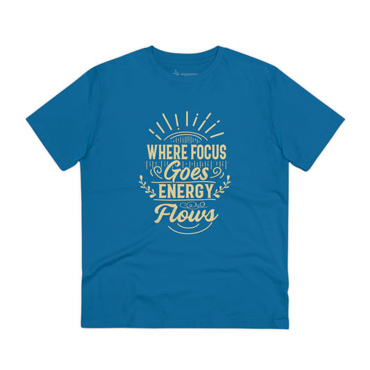 Men's Crew-Neck T-Shirt | "Where Focus Goes"