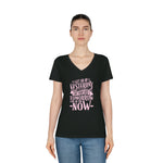 Women's V-Neck T-Shirt | "Live in the NOW"