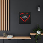 Framed Canvas Print | "Love is not blind"